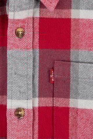 Overhemd - Rood en grijs