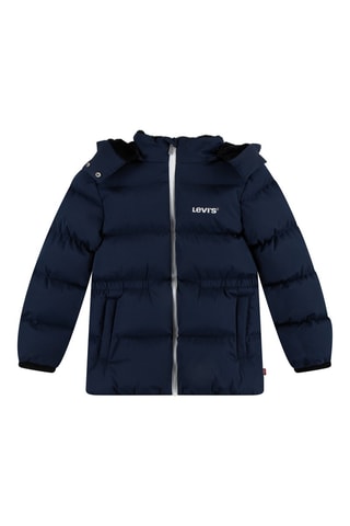 Gewatteerde Jas met Capuchon - Blauw