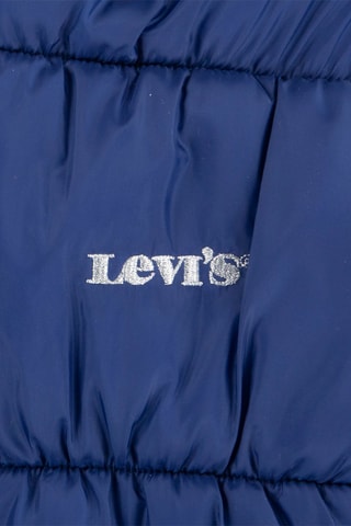 Gewatteerde Jas met Capuchon Blauw