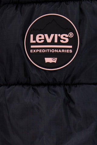 Gewatteerde Jas met Capuchon Zwart