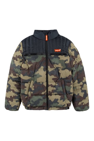 Gewatteerde Jas Zwart en Kaki