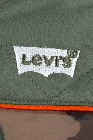 Gewatteerde Jas met Capuchon Kaki