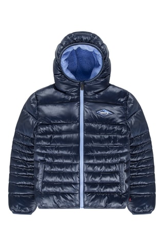 Gewatteerde Jas met Capuchon - Blauw