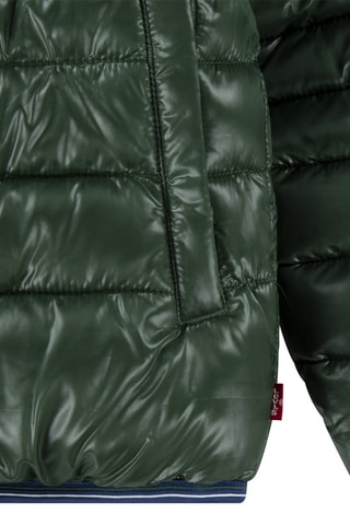 Gewatteerde Jas met Capuchon - Groen