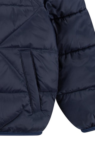 Gewatteerde Jas met Capuchon - Marineblauw