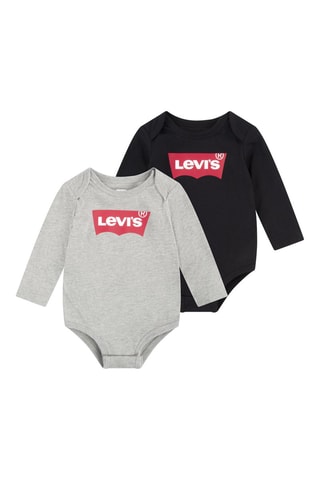 2 Rompertjes - Zwart en grijs