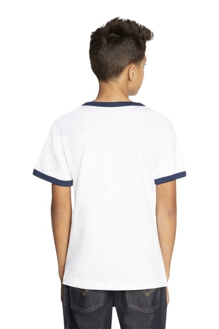 T-shirt - Wit, Rood en Blauw