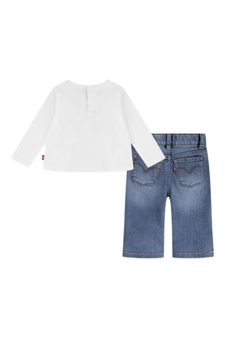 T-shirt en Jeans - Wit en blauw