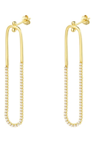 Boucles d'oreilles Argent sterling doré à l'or fin jaune