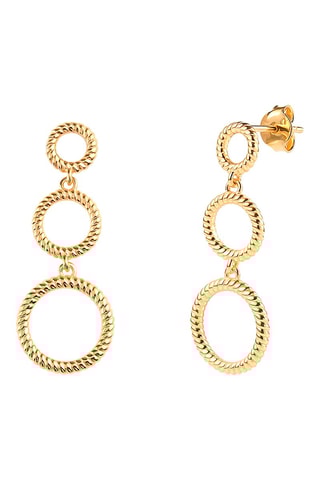 Boucles d'oreilles - Argent plaqué or jaune