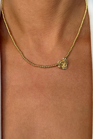 Collier - Argent plaqué or jaune