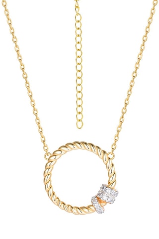 Collier - Argent plaqué or jaune