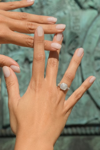 Bague Ramona - 
Witgoud en Diamanten