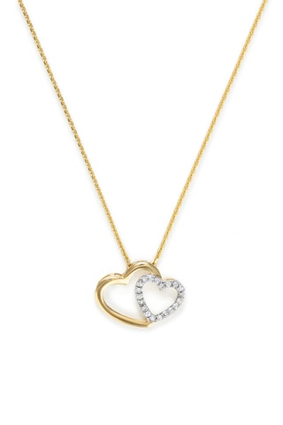 Hanger Two Ever Geelgoud en Diamanten