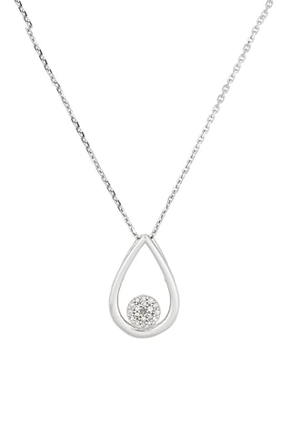 Hanger Poire Deluxe   Witgoud en Diamanten