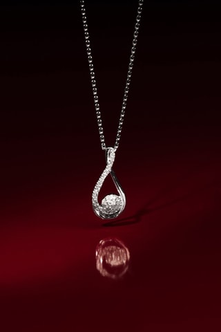 Hanger Kourtney - Witgoud en Diamanten