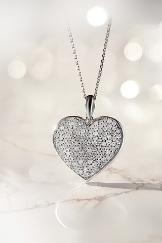 Hanger Coeur Précieux - Witgoud en Diamanten