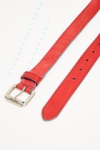 Ceinture en cuir - Rouge
