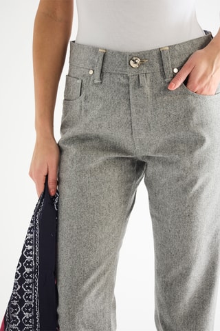 Chino en laine - Gris