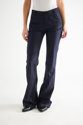 Chino en laine - Bleu marine