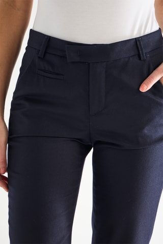 Chino en laine - Bleu marine