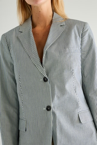 Blazer - Rayé bleu