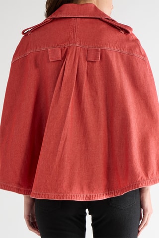 Cape sans manches - Rouge