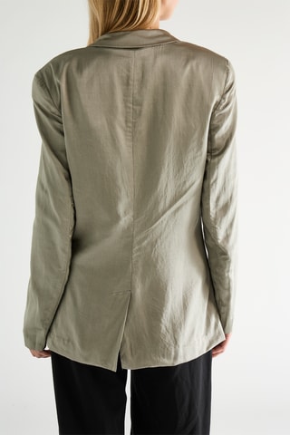 Blazer en soie - Vert kaki