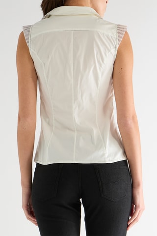 Chemise sans manches - Blanc cassé