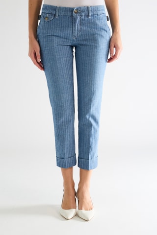 Pantalon en lin - Bleu clair