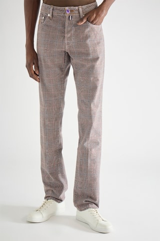 Pantalon - Marron et beige