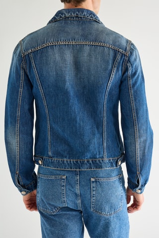 Blouson en lin - Bleu