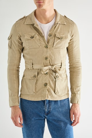 Saharienne en lin - Beige