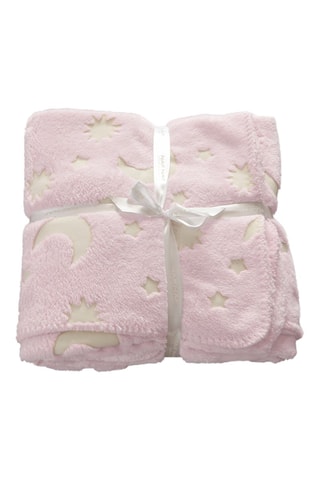 Fluorescerende Deken Stars- Roze - 110 x 140 cm