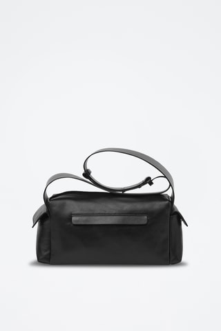 Sac bandoulière en cuir - Noir