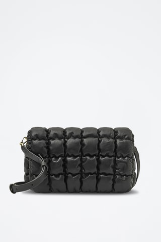 Sac bandoulière en cuir - Noir