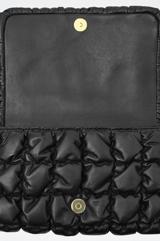 Sac bandoulière en cuir - Noir