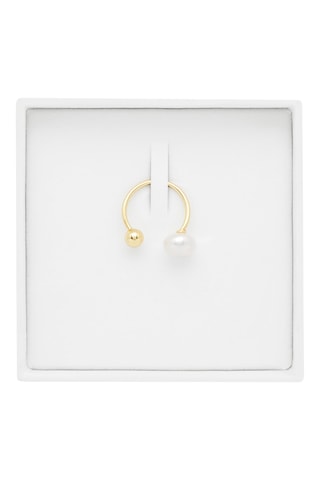 Bague - Argent, nacre et perle d'eau douce