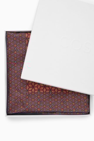 Carré en soie de mûrier - Rouge