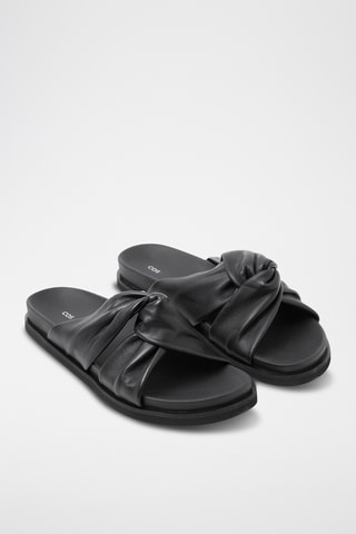 Geitenleren Muiltjes - Zwart