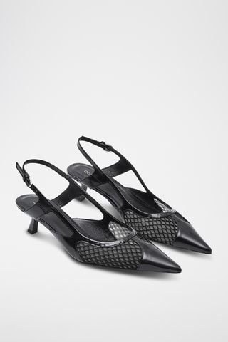 Escarpins en cuir verni - Noir