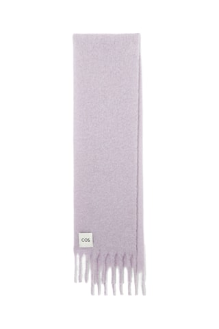 Echarpe en laine et mohair - Lavande