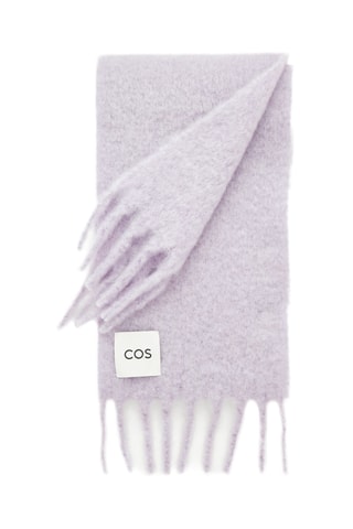 Echarpe en laine et mohair - Lavande