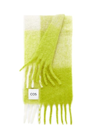 Echarpe en mohair et laine - Vert