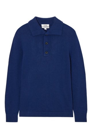 Pull en laine et cachemire - Bleu