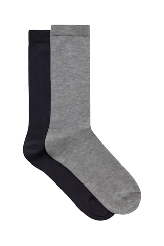 2 paires de chaussettes - Noir et gris