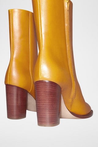 Bottines en cuir - Beige
