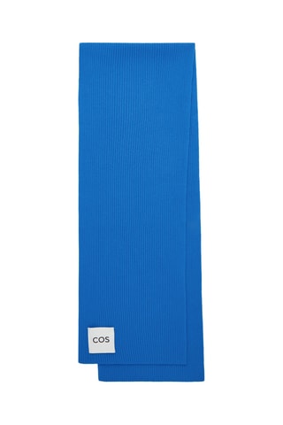 Echarpe en laine et cachemire - Bleu