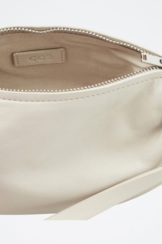 Sac porté épaule en cuir - Blanc