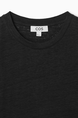 T-shirt en lin - Noir